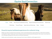 Tablet Screenshot of equinesoulconnection.com